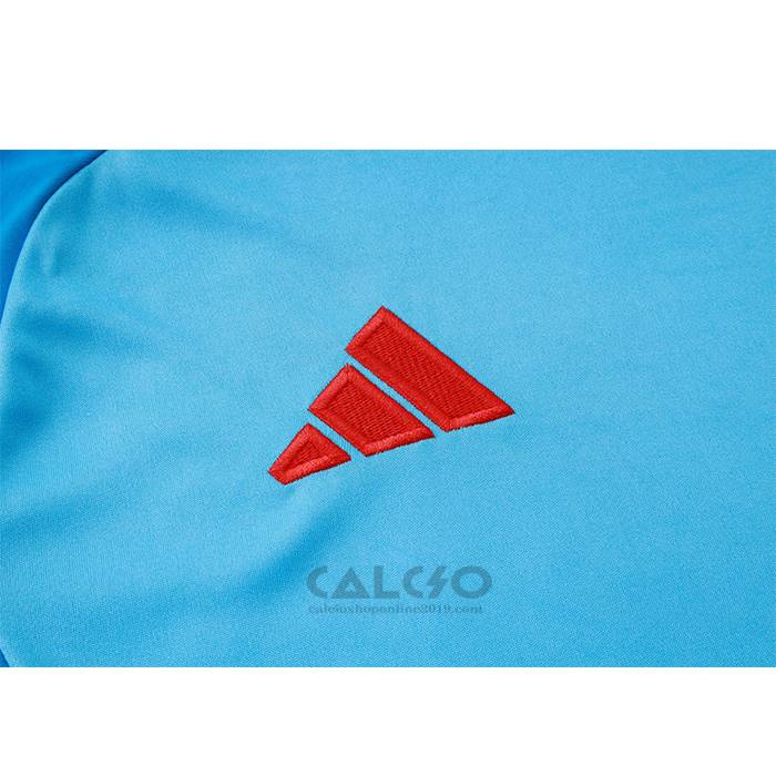 Tuta da Track Flamengo Manica Corta 2024-2025 Blu - Pantaloncini